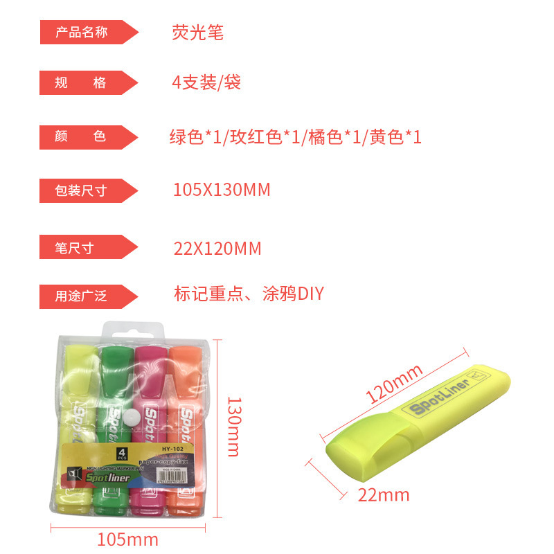 Highlighter fábrica de gran capacidad al por mayor estudiante traje fresco color caramelo marcador dibujos animados lindo marcador