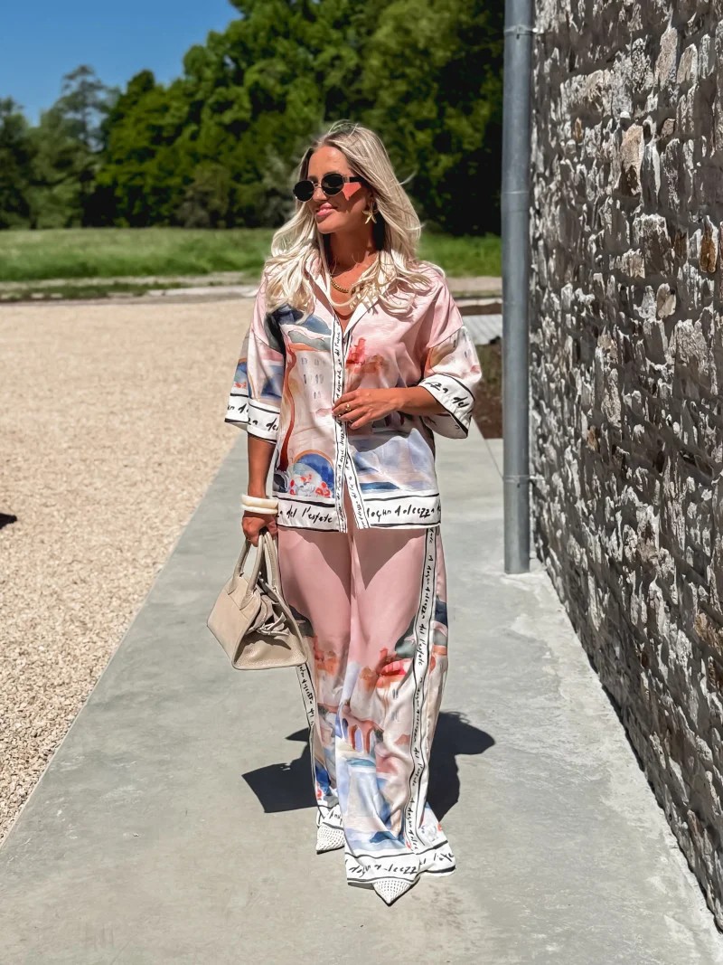 Women's Clothing Casual Fashion Temperament Loose Shirt Short Sleeved Suit_ecoleips.com