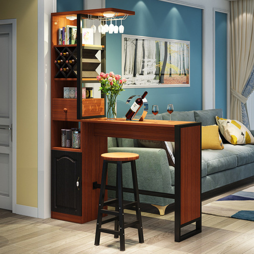 Household bar wine cabinet entrance partition cabinet storage cabinet Nordic dining table restaurant living room wall-mounted small bar table