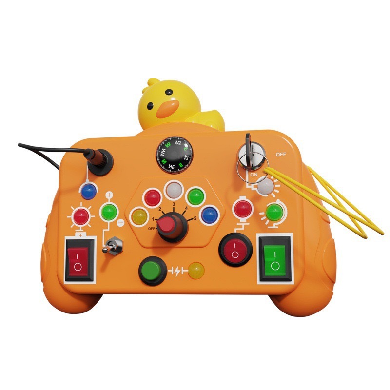 Máquina ocupada para niños Montessori juguetes de educación temprana semáforos interruptor de toma de corriente infantil entrenamiento de juegos de puzzle