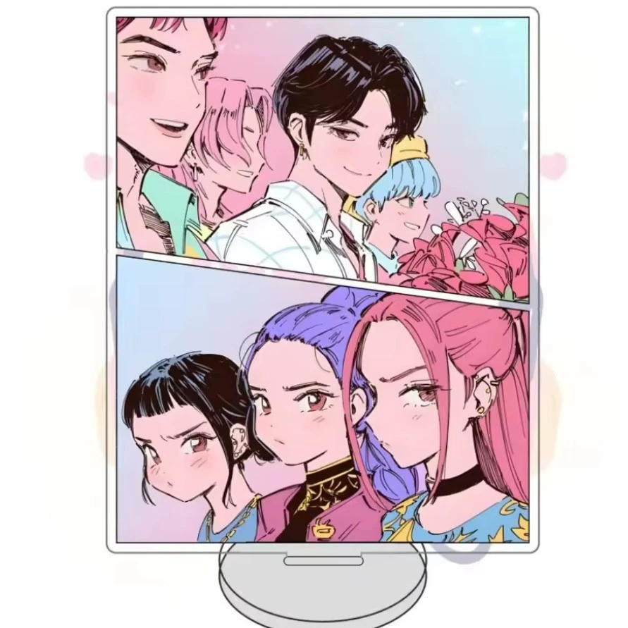 K-POP: Witch Hunters Acrylic Stand KPop Demon Hunters Acrylic Ornaments