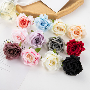 European -style high -defense fake flower simulation roses retro diy wedding scene road codes of bouquet decorative flowers