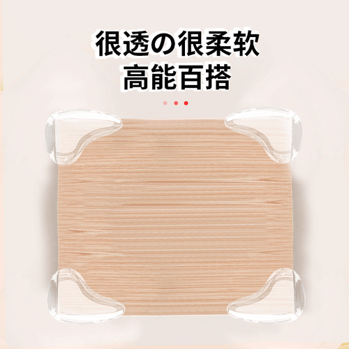 Right-angle anti-collision corner PVC transparent waterdrop-shaped baby anti-collision protective mat table chair wall corner children's guard