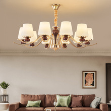 古风客厅吊灯新款法式护眼蜡烛新中式美式复古现代简约餐厅卧室