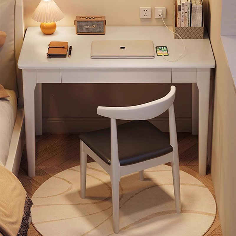 All-Solid Wood Desk, Bedroom Student Study Table, Small Apartment Office Desk, Home Computer Desk, Simple Study Room Writing Desk