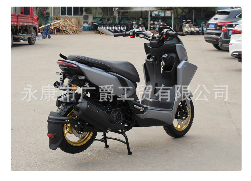 Cross-Border New Model 150Cc Scooter Fuel Vehicle Pdf Two-Wheeled Motorcycle Adult Off-Road Assistive Vehicle Factory Export