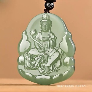 Xinjiang Hetian Jade Twelve Zodiac Patron Saint Pendant Male Birth Buddha Jade Pendant Female Guardian Buddha Jade Pendant Jade Guangqing