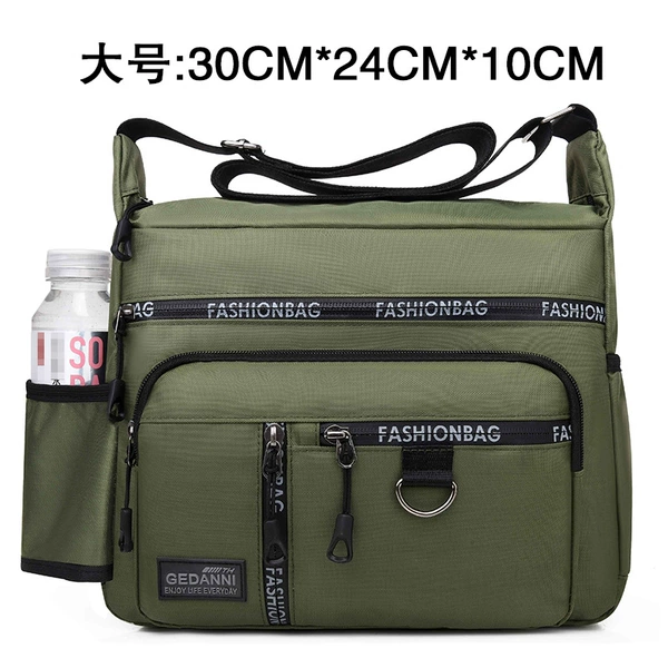 With zipper, big, green