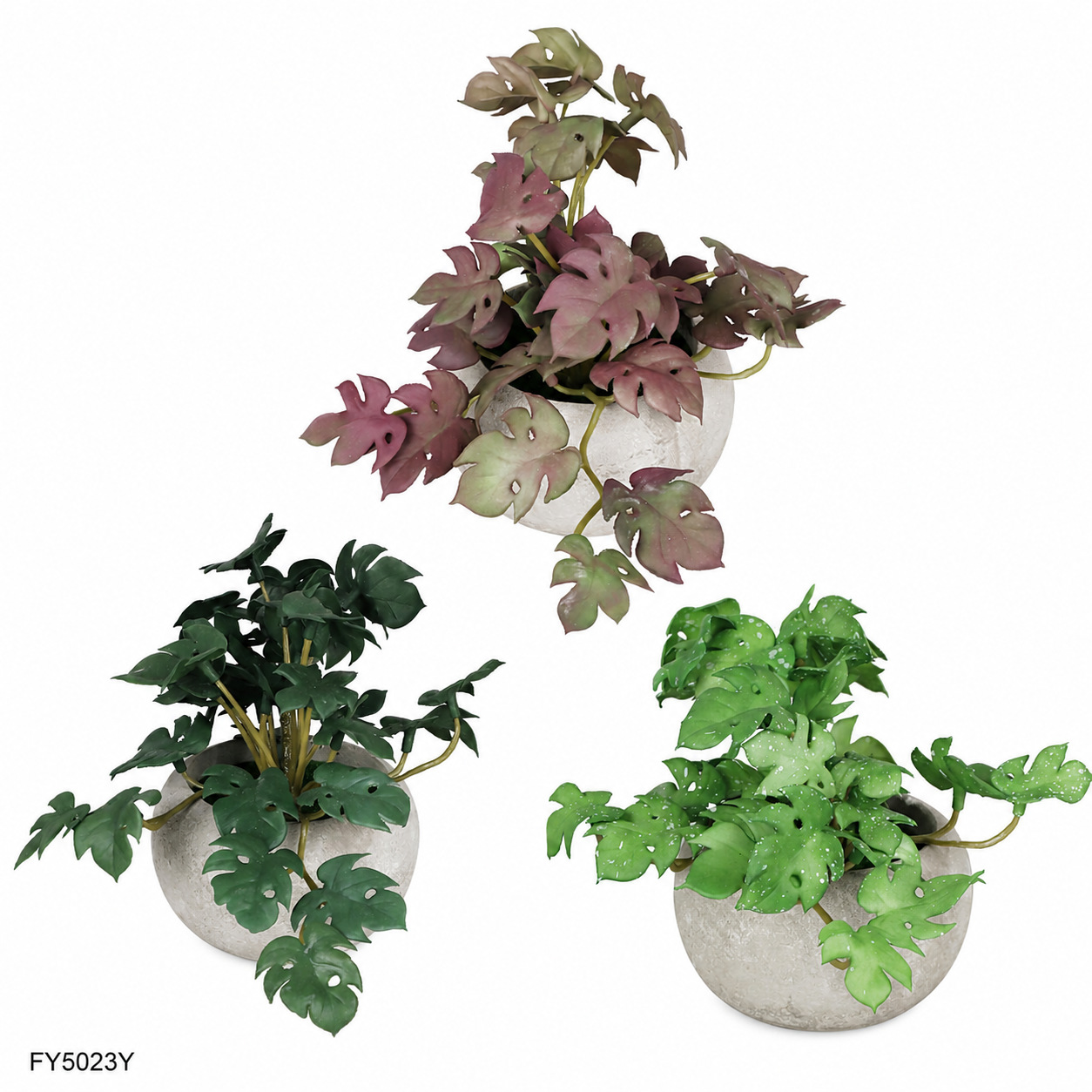 SPOT Amazon Simulation pot Cross - Border Table Decoration soft Glue Turtle back Bamboo Pulp pot Green Plant bonsái