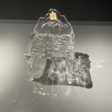 轻奢设计师山背休闲椅创意异形茶椅餐椅艺术别墅家用水晶靠背椅子