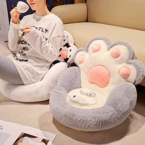 卡通猫爪坐垫卧室地上屁垫榻榻米屁股垫子办公室椅垫座垫蒲团坐墩