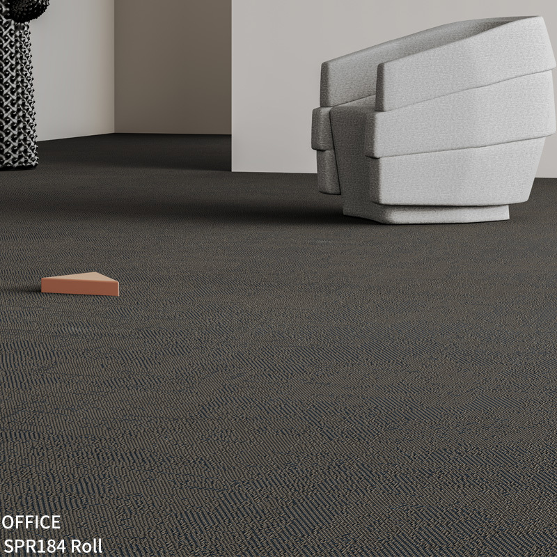 pvc编织纹地板2.5mm 防水防滑乙烯基艺术地毯办公室展厅酒店地垫