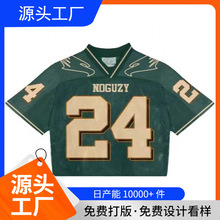 欧美T恤网眼短袖速干男式足球球衣pod1776年印花爱国3D打印TK