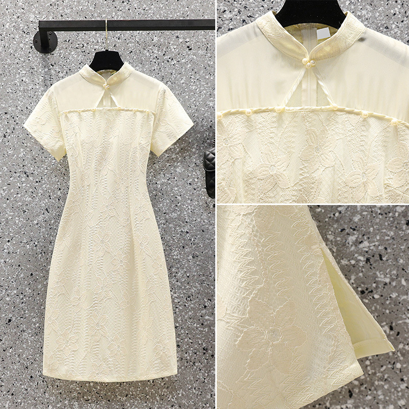 Summer long elegant cheongsam