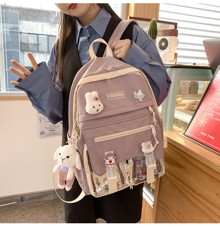 Wholesale Simple High Capacity Rabbit Doll Pendant Backpack Nihaojewelry display picture 27