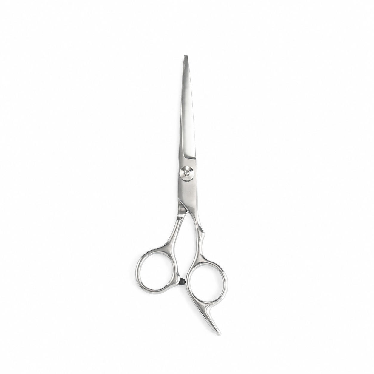 Juego de Tijeras de Peluquería de Acero Inoxidable Cromado con Apertura de 180 Grados para Salón de Belleza