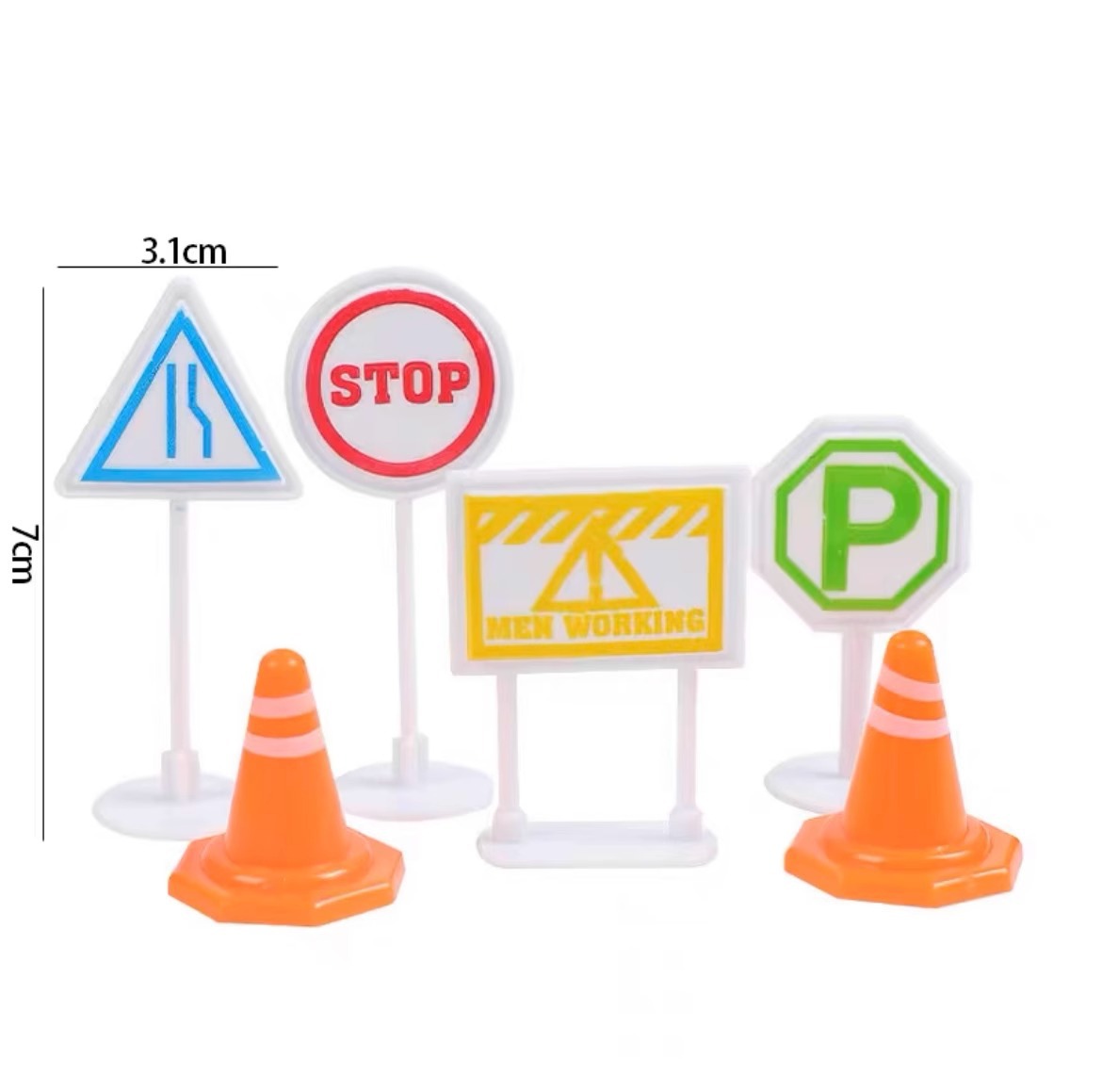 Juego de 6 piezas de barricadas de plástico