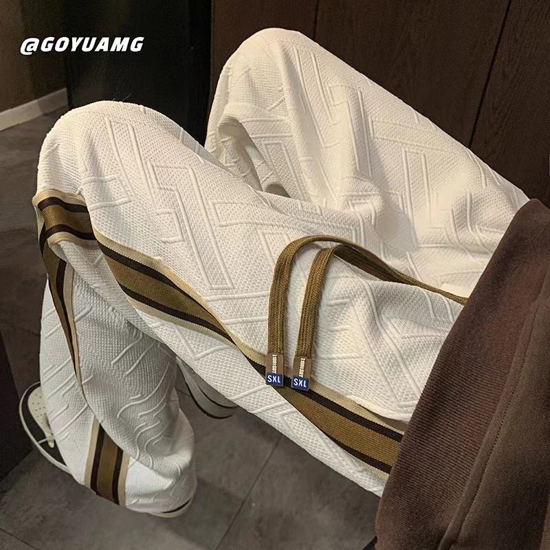 Дизайн в полоску сшитые брюки для мужчин и женщин