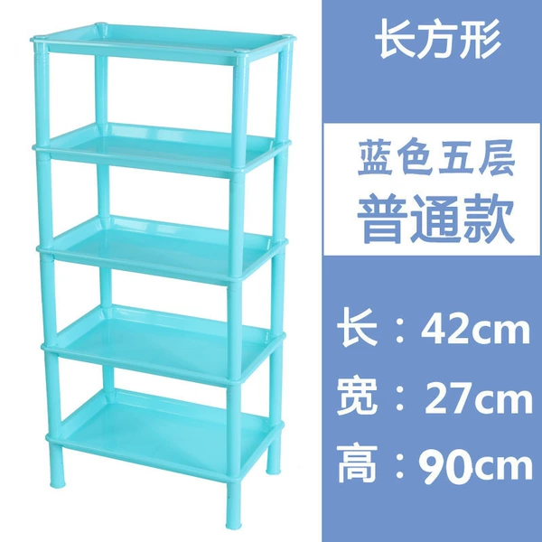 Blue, rectangular
