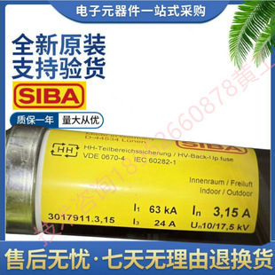 Siba 3017613 2A 2.5A 3.15A 4A 5A 6.3A 10A 16A 20A 25A 17.5Kv