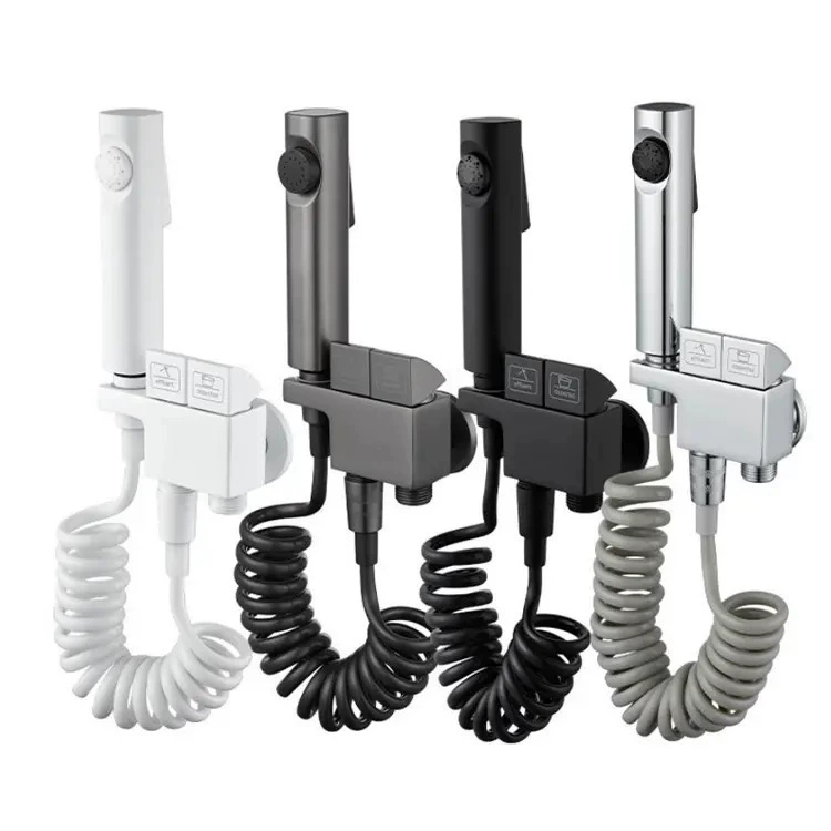 Ручной распылитель для унитаза в форме пианино, из цельной меди, для мытья домашних животных.