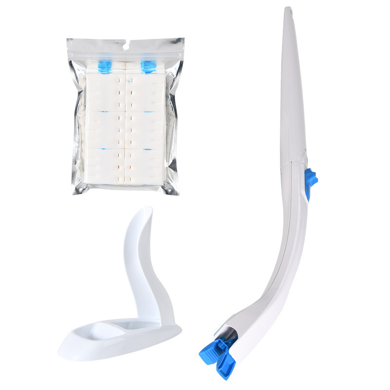 軒軒の宝物使い捨てトイレブラシセット投げ式不織布交換ヘッド家庭用トイレ洗浄ブラシ|undefined