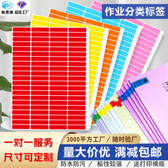 学生手書き作業分類ラベルA4ステッカーカラー名前貼りファイルグループ色マーク番号シール