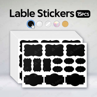 Amazon Explosions Writable Label Sticker Strong Paste Blank Sticker Pet Waterproof Blackboard Sticker