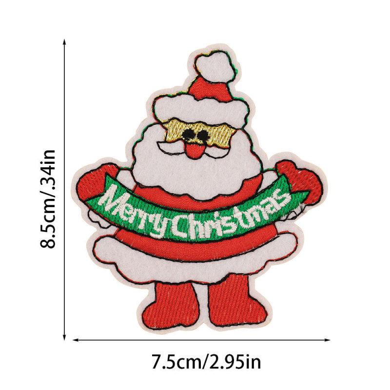 クロスボーダーのクリスマスの布は丁を貼って刺繍を貼って大きい図案を貼ります。|undefined