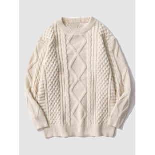 B 47432 Unisex cable knit sweater ��Ů���më�¿羳���uͨ