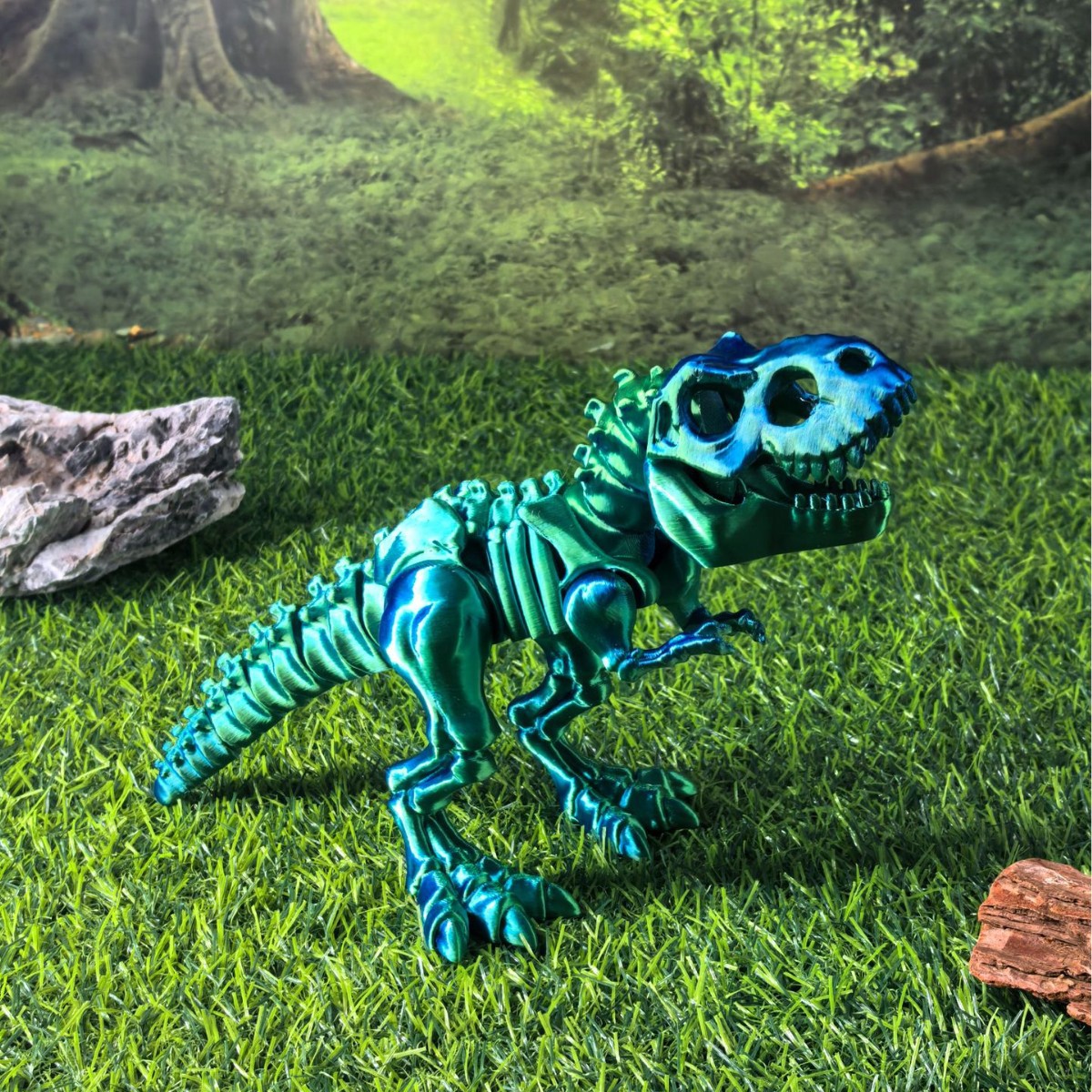 티라노사우루스 레이저 블루 그린