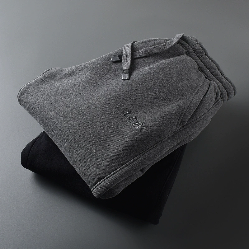 [Слишком толстые, чтобы согреться] Спортивные штаны мужские зимние толстые облегающие повседневные модные брендовые оригинальные одинарные узкие брюки на флисовой подкладке