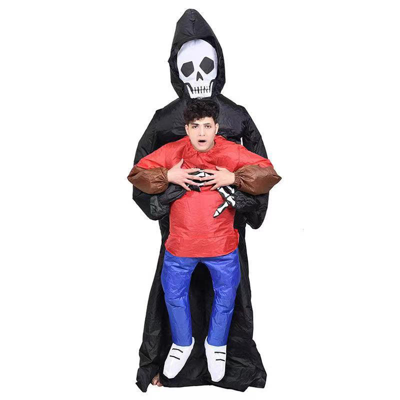 国境を越えたハロウィーンパーティー活動、屋外の面白いチームビルディングパーティー、コスチューム、ゴーストキャッチャー、インフレータブルスーツ、カーニバル|undefined