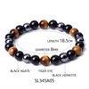 Matte agate bracelet natural stone, magnetic nail decoration, new collection