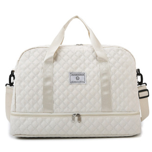 Sports Fitness Bag 2024 New Dry and Wet Separation Luggage Bag High-End Large Bag Large Capacity Short-Distance Travel Bag