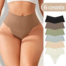 C 15097 Plus Size Ice Silk Seamless Thong �����˿�޺۶��ֿ�