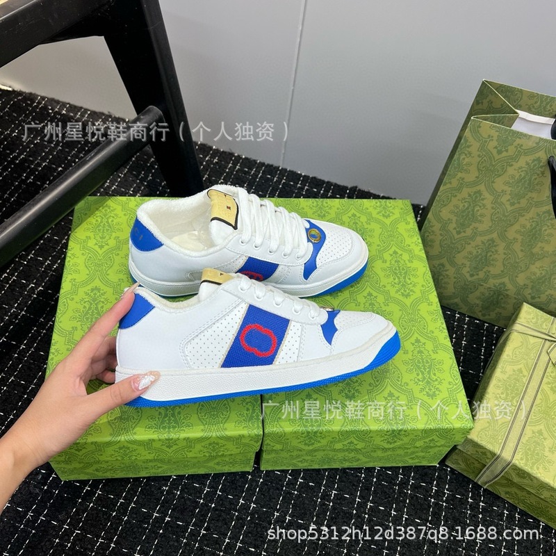 G's ダーティーシューズ刺繍プリント白靴 2025 初春スタイル古い色大きいサイズのカップルカジュアルシューズ女性用|undefined