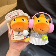 正版卡通水豚噜噜挂件玩偶毛绒公仔钥匙扣装饰小公仔送闺蜜礼物
