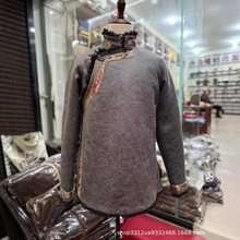加厚御寒藏式外套男士冬季加绒保暖棉服设计感国风生活装大码藏服