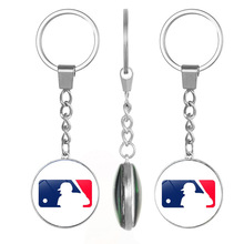 美国职业棒球联赛MLB双面挂件饰品队标体育钥匙链环球迷周边批发