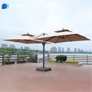 Outdoor Courtyard Parasol Cafe Roman Umbrella House Balcony Outdoor Rain and Sun Protection Garden Umbrella Furniture