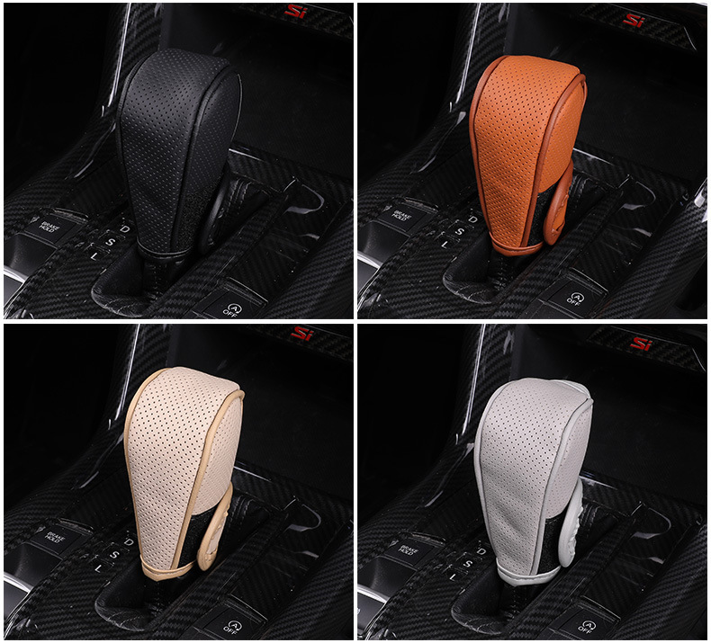 Car Gear cover car leather gear cover car gear handle cover car breathable gear cover leather gear cover