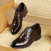 内增高皮鞋男士商务正装鞋子羊皮一件代发小码跨境婚鞋休闲鞋男款
