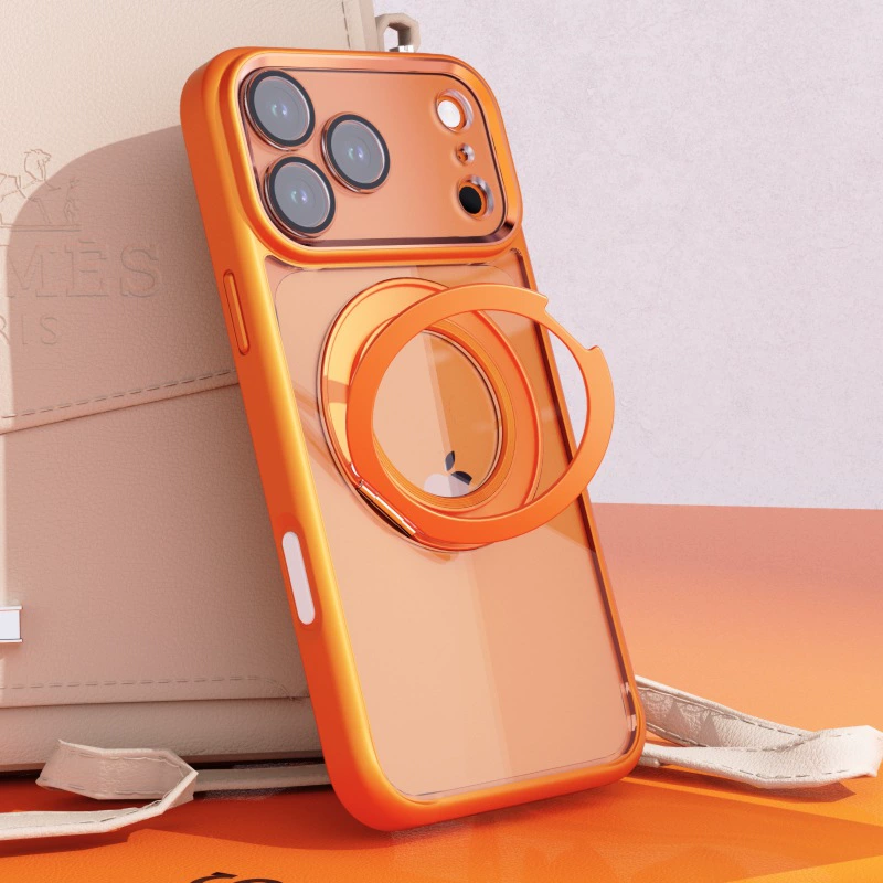 Чехол для телефона (Apple) серии iPhone 13–17, 360° вращающаяся магнитная подставка, съемная линза камеры