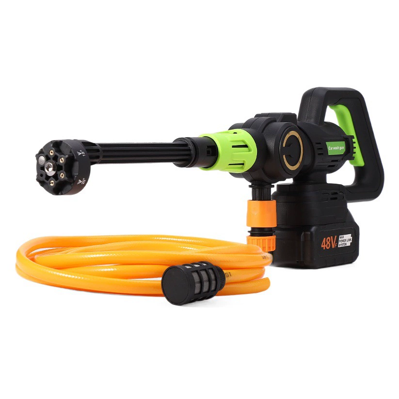 Водяной пистолет для мойки автомобилей высокого давления, беспроводная мощная Автомойка, перезаряжаемая бесщеточная литиевая Автомойка, Бытовая Автомойка