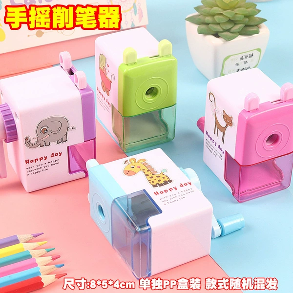 5 hand-crank pencil sharpeners