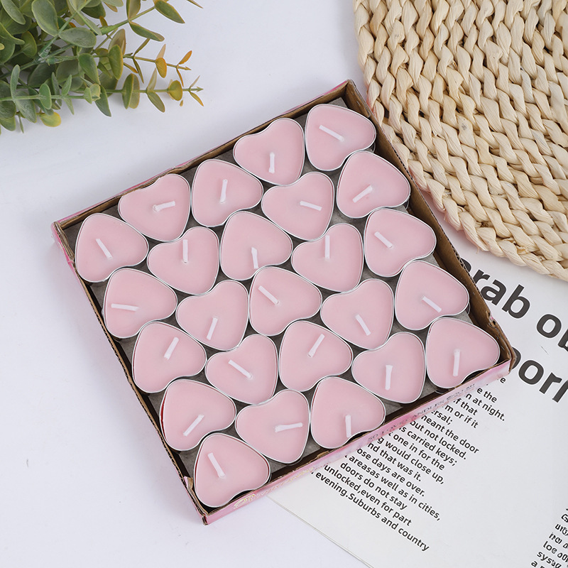 Fabricantes al por mayor círculo de vela de banana cumpleaños romántica atmósfera sin humo decoración de boda lámpara de té velas pequeñas