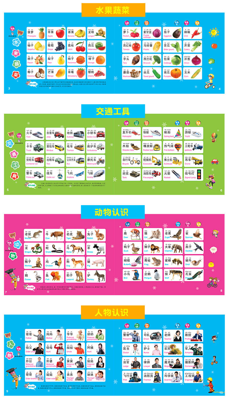 【中國直郵】會說話的早期教書 中英雙語 有聲視頻