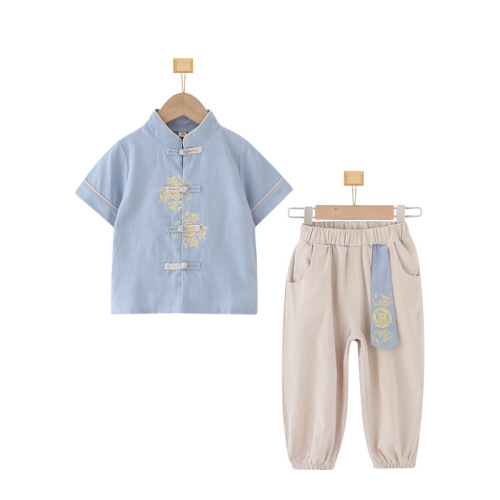 Children's Hanfu Costume Retro Tang Suit Birthday Clothes for Boys Kids Summer Hanfu Wholesale Hanfu Confucianism Dress