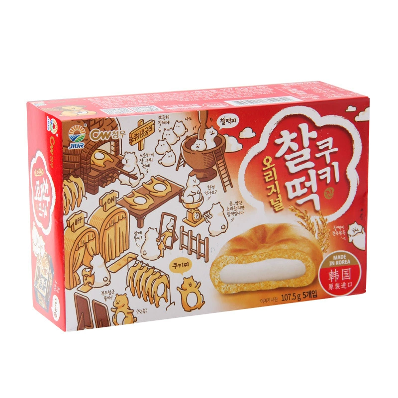Южная Корея импортированное девятидневное CW Qingyou клейкий рис шоколадная фасоль мягкий клейкий сендвич зеленый правый торт сандвич из конопли картофель 90 г
